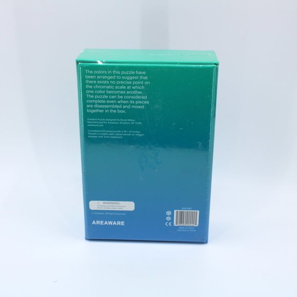 Areaware Gradient Puzzle (Blue/Green) - Picture 3 of 4